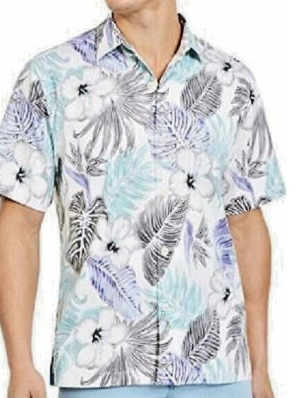 Tommy Bahama Konkan Jungle Silk Blend Camp Shirt